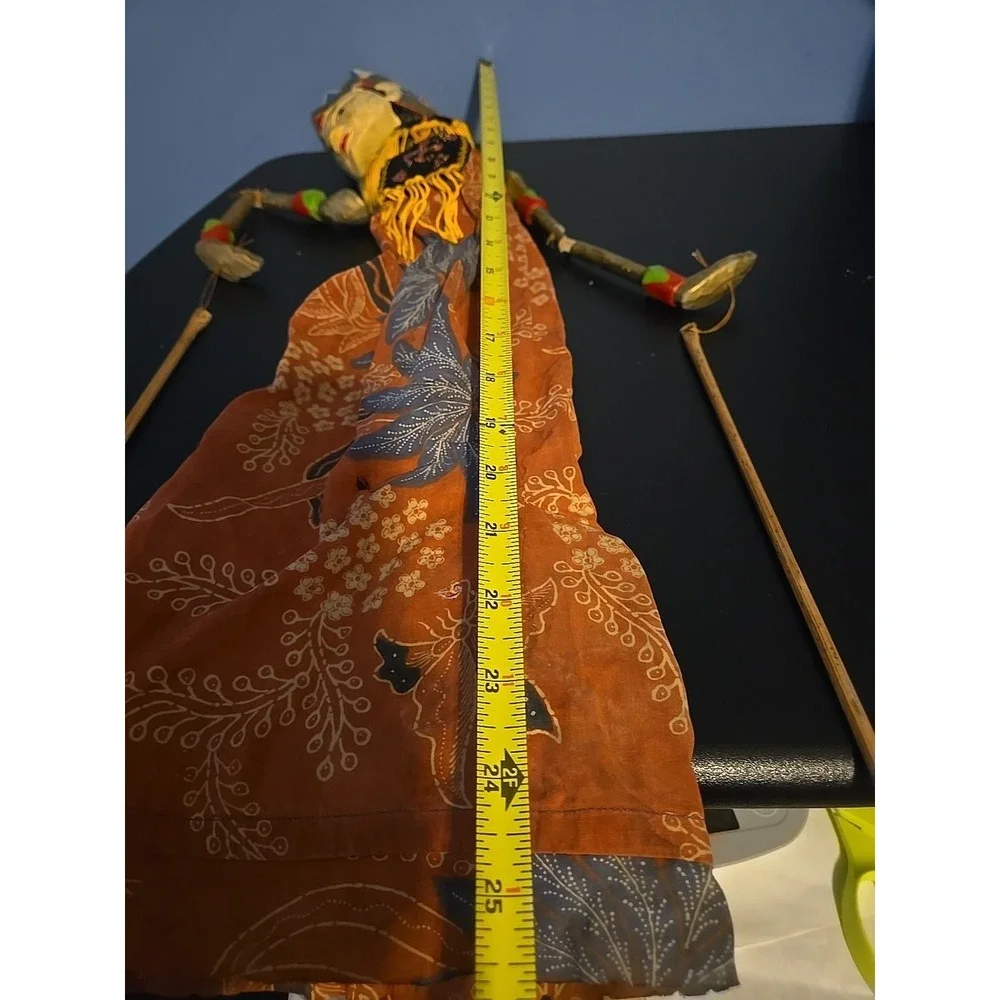 Wayang Golek Ramayana Wooden Bali Puppet Indonesia Asian Stick Puppet Marionette